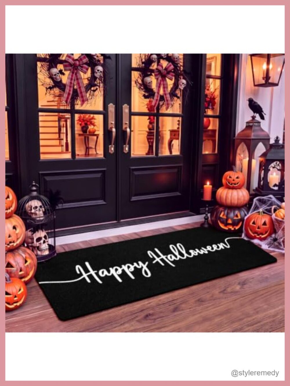Halloween PVC Doormat 48x16 Long Non Slip Entry Mat